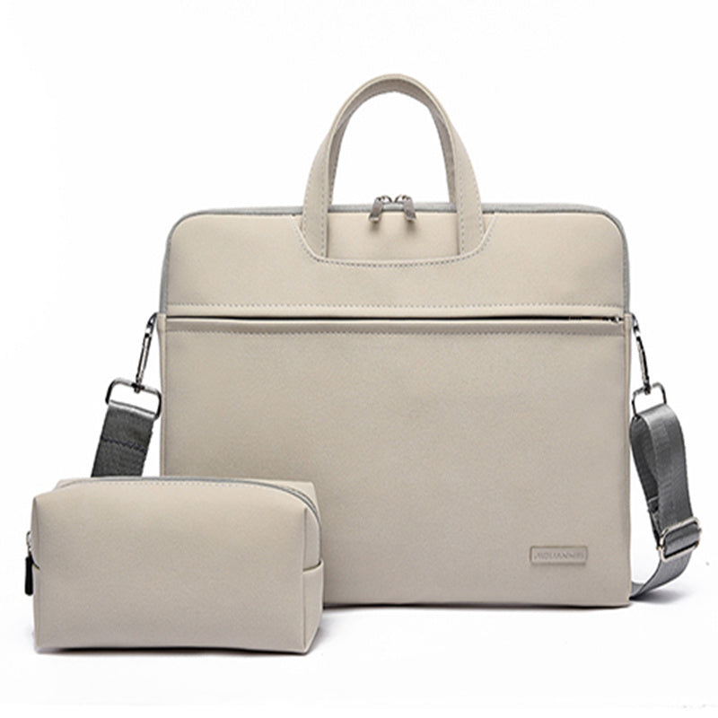 PU Leather Women Laptop Bag Notebook Carrying Case Briefcase For Macbook Air 13.3 14 15.6 Inch Men Handbags Shoulder Mouse Bag.