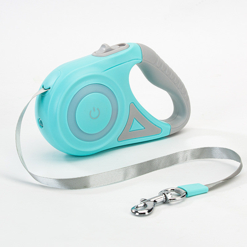 Dog Leash Retractable Leash And Dog Collar Spotlight Automatic Pet Dog Cat Traction Rope For Small Medium Dogs Pet Product.
