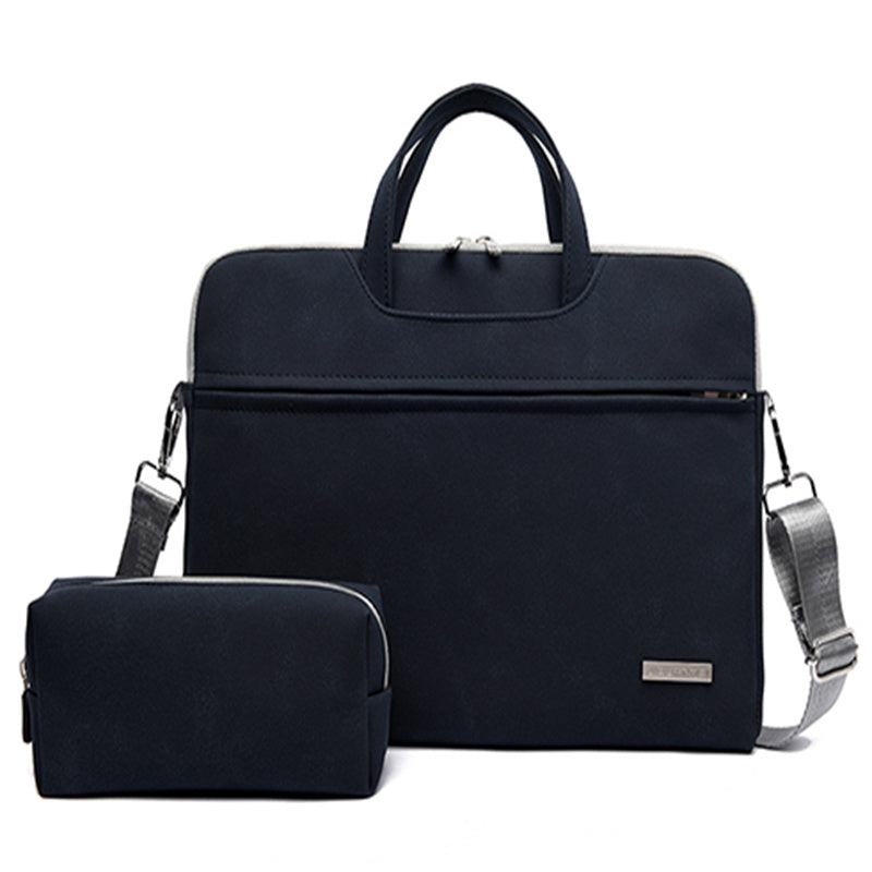 PU Leather Women Laptop Bag Notebook Carrying Case Briefcase For Macbook Air 13.3 14 15.6 Inch Men Handbags Shoulder Mouse Bag.