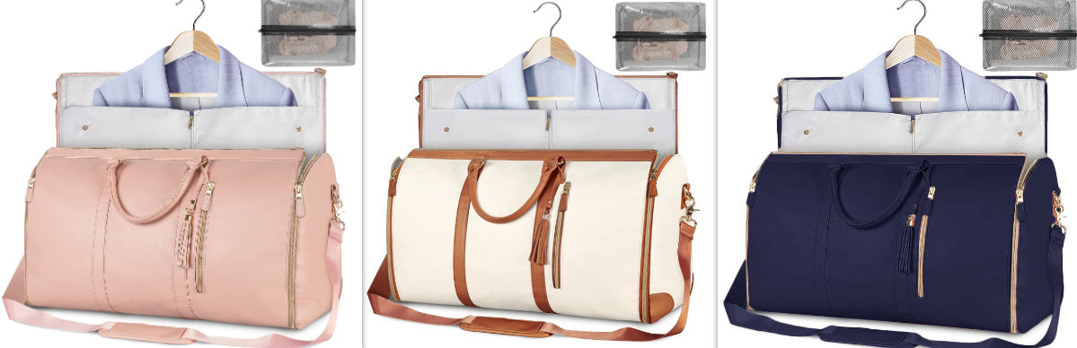 Large Capacity Travel Duffle Bag Women's Handbag Folding Suit Bag Waterproof Clothes Totes.
