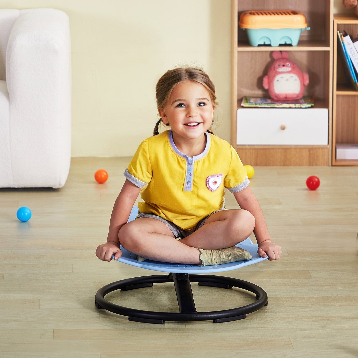Elephant Kids Swivel Chair, 220 LBS Capacity, 360 Spinning Chair, Autistic Kids Sensory Toy Chair