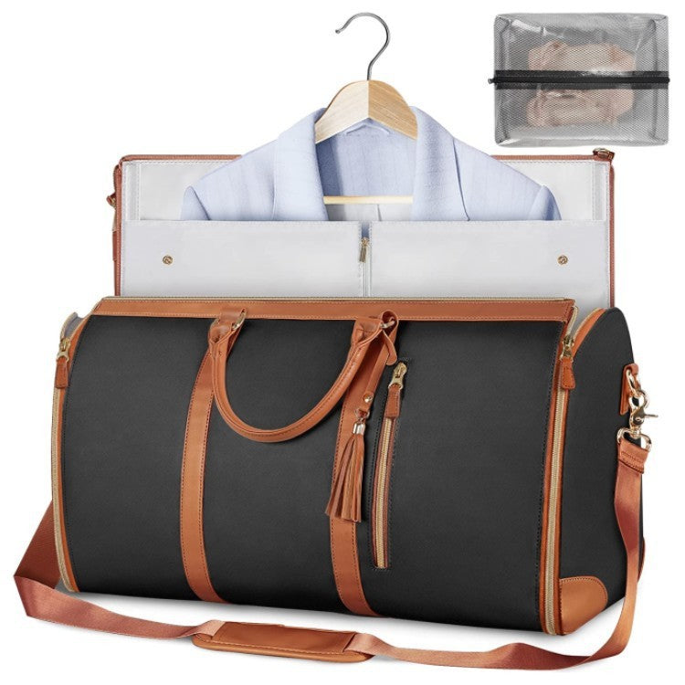 Large Capacity Travel Duffle Bag Women's Handbag Folding Suit Bag Waterproof Clothes Totes.