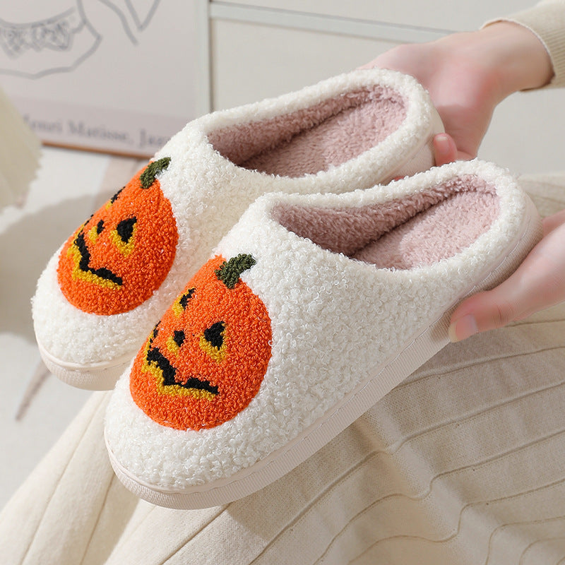 Halloween Pumpkin Cartoon Slippers Warm
