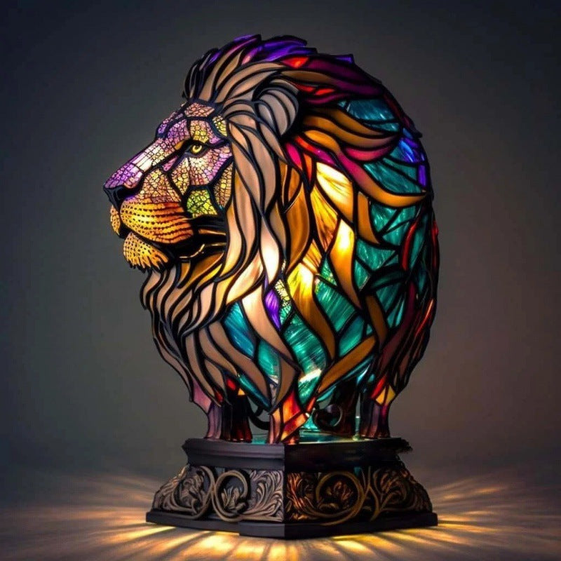 3D Colored Animal Light Desk Lamp Animal Series Decorative Night Light Animal Elephant Owl Cat Vintage Table Lamp Home Decoration.