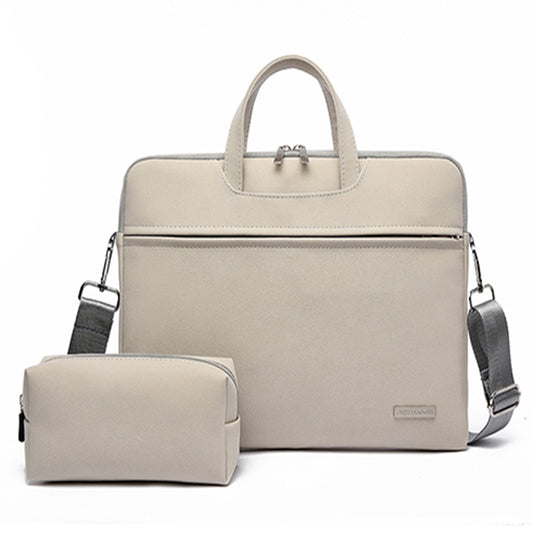 PU Leather Women Laptop Bag Notebook Carrying Case Briefcase For Macbook Air 13.3 14 15.6 Inch Men Handbags Shoulder Mouse Bag.