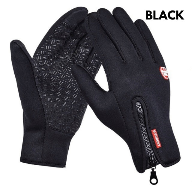 Winter Gloves Touch Screen Riding Motorcycle Sliding Waterproof Sports Gloves With Fleece.
