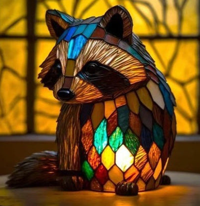 3D Colored Animal Light Desk Lamp Animal Series Decorative Night Light Animal Elephant Owl Cat Vintage Table Lamp Home Decoration.