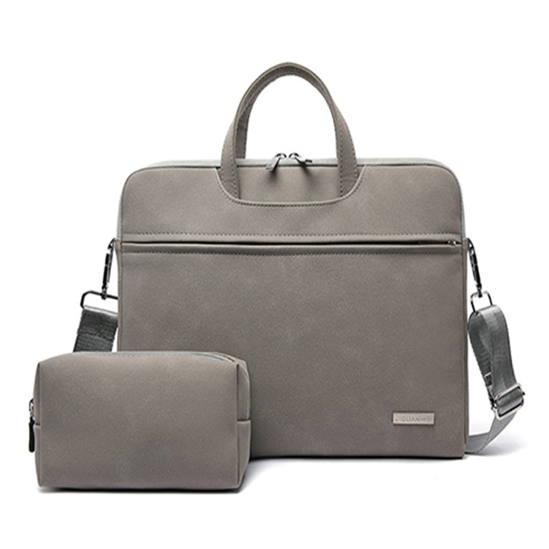 PU Leather Women Laptop Bag Notebook Carrying Case Briefcase For Macbook Air 13.3 14 15.6 Inch Men Handbags Shoulder Mouse Bag.