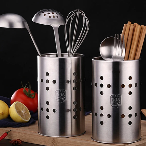 Stainless Steel Chopsticks Holder Cage Kitchen Storage Shelf Cutlery Organizer Tableware Drain Rack Kitchen Accessories