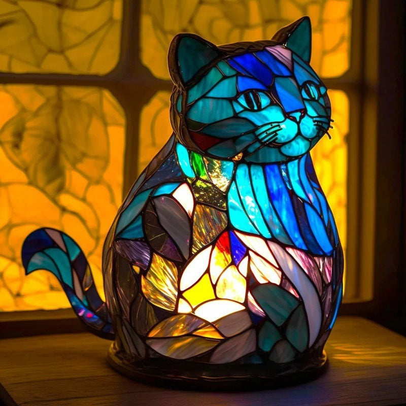 3D Colored Animal Light Desk Lamp Animal Series Decorative Night Light Animal Elephant Owl Cat Vintage Table Lamp Home Decoration.