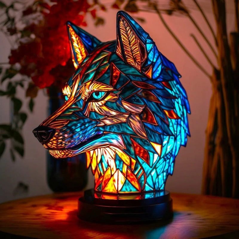 3D Colored Animal Light Desk Lamp Animal Series Decorative Night Light Animal Elephant Owl Cat Vintage Table Lamp Home Decoration.
