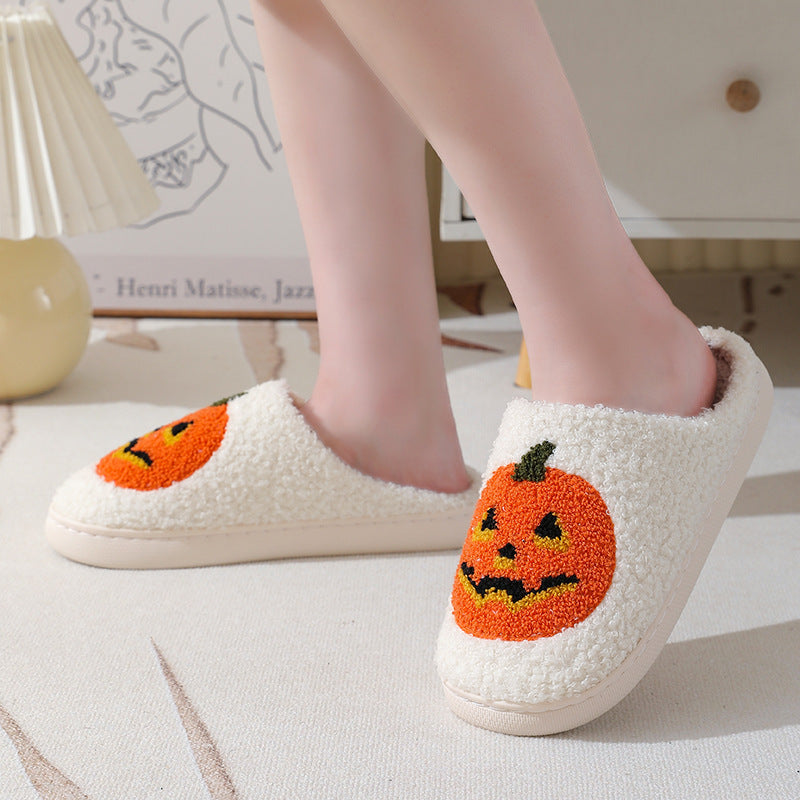 Halloween Pumpkin Cartoon Slippers Warm