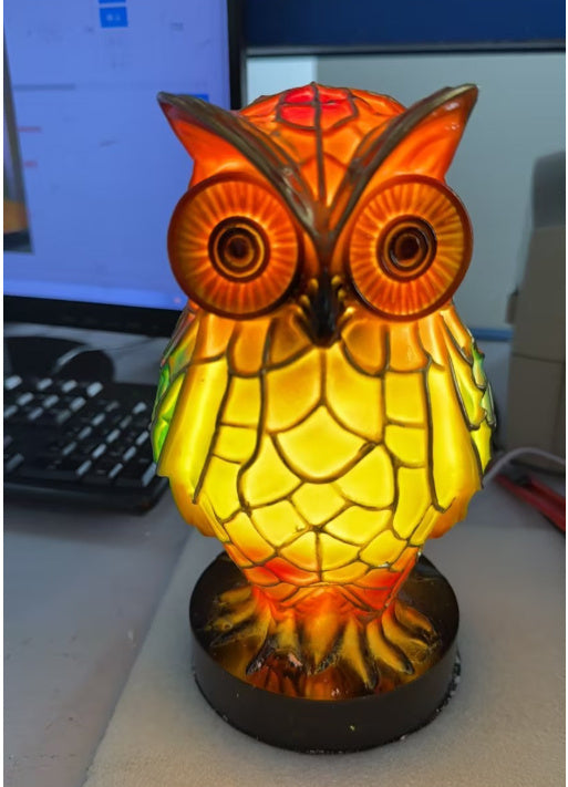 3D Colored Animal Light Desk Lamp Animal Series Decorative Night Light Animal Elephant Owl Cat Vintage Table Lamp Home Decoration.