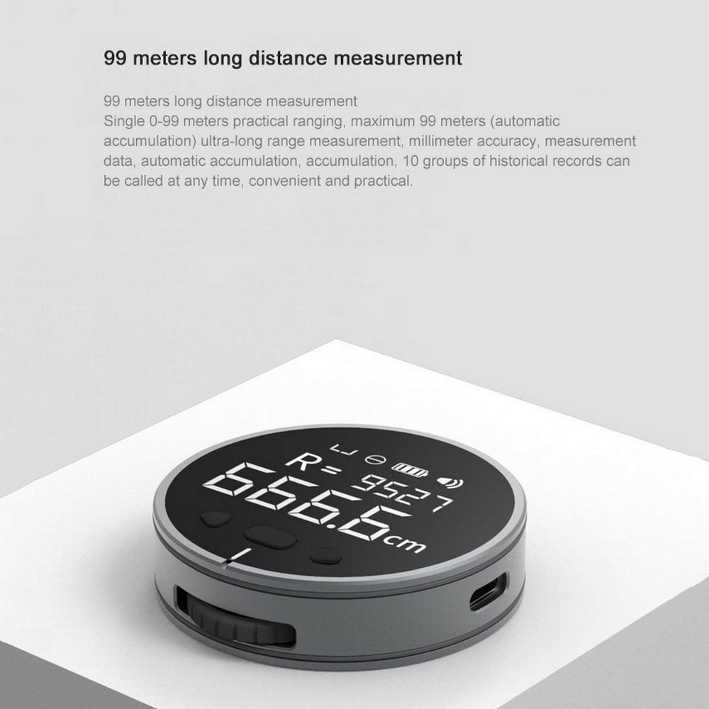 Distance Measuring Instrument Electronic Measuring Ruler Tape Measure High Definition Digital LCD High Precision Electronic Measuring Ruler Tool.