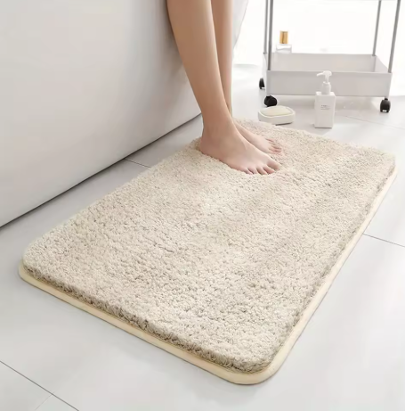 Water absorbtion anti slip bathroom mat thickened bathroom carpet long hair carpet machine washable durable toilet mat