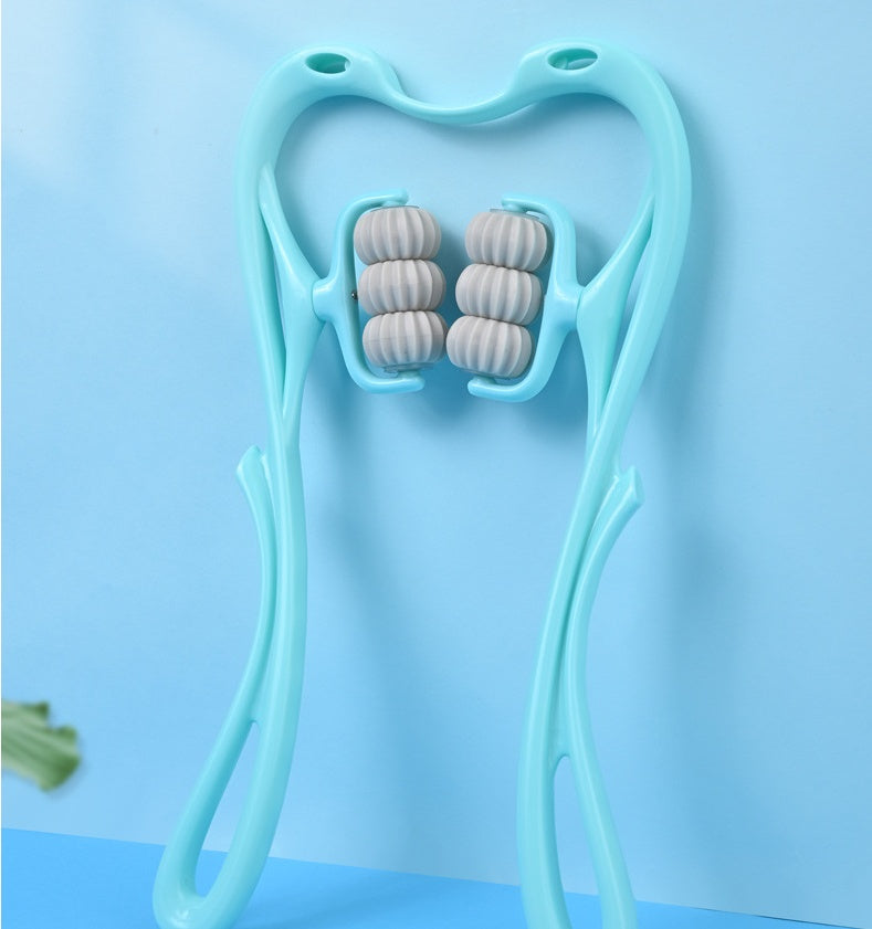 Multifunctional Manual Six-wheel Neck Massager Roller Massage Tool