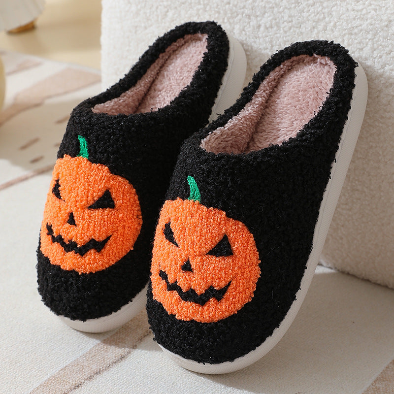 Halloween Pumpkin Cartoon Slippers Warm