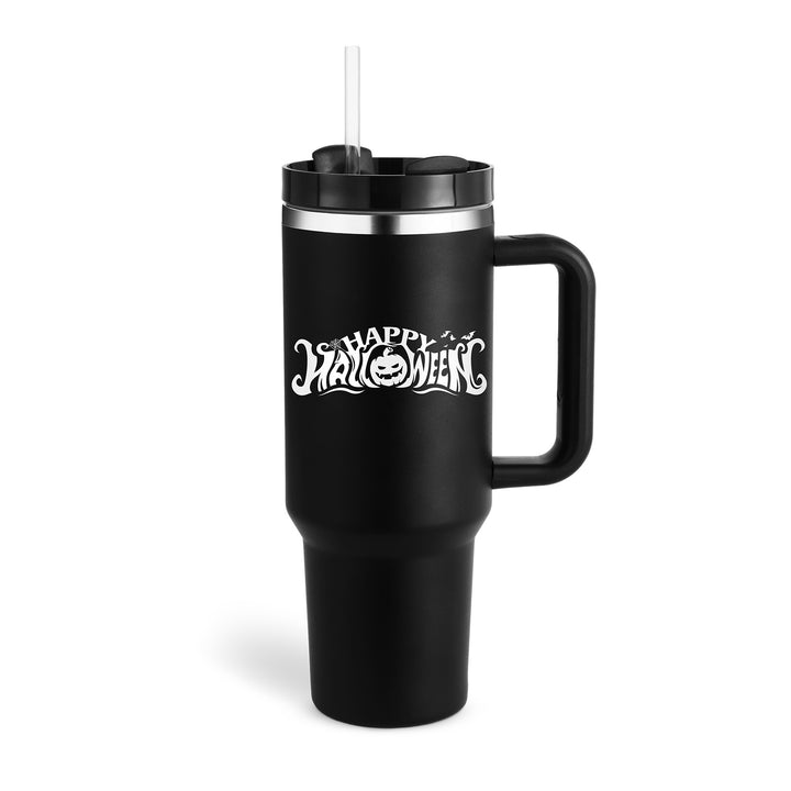 40 Oz Tumbler With Handle Straw Insulated.