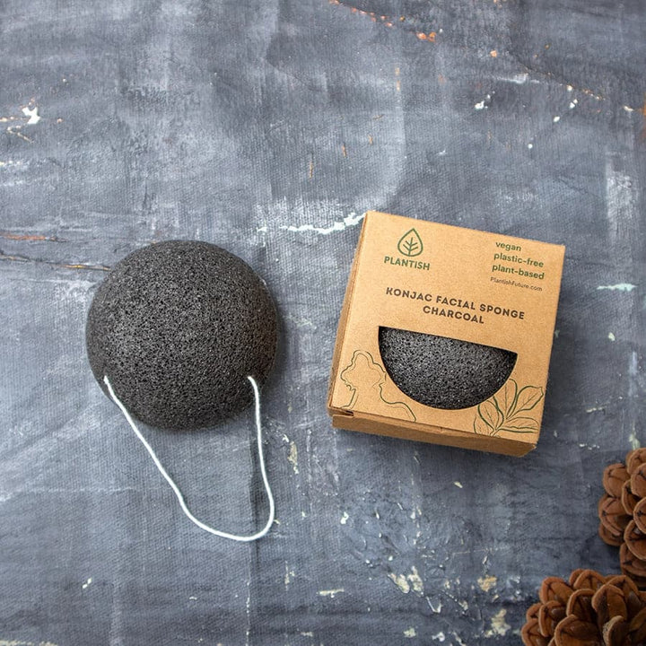 Konjac Facial Sponge - Charcoal.