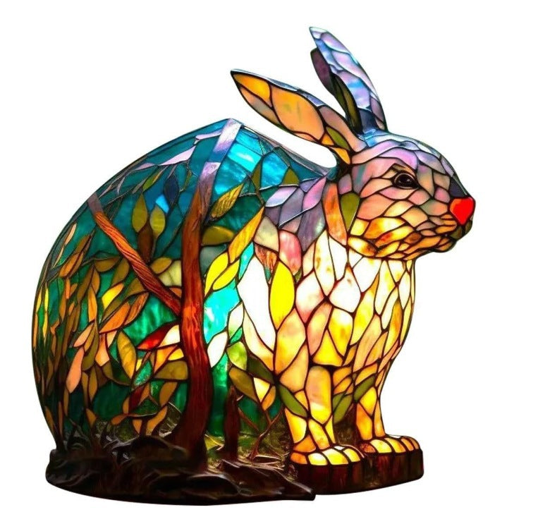 3D Colored Animal Light Desk Lamp Animal Series Decorative Night Light Animal Elephant Owl Cat Vintage Table Lamp Home Decoration.