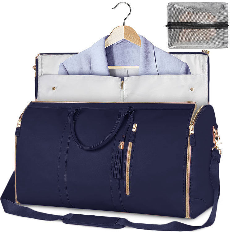 Large Capacity Travel Duffle Bag Women's Handbag Folding Suit Bag Waterproof Clothes Totes.