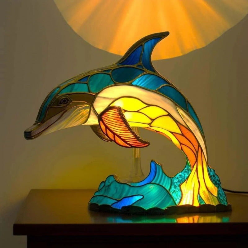 3D Colored Animal Light Desk Lamp Animal Series Decorative Night Light Animal Elephant Owl Cat Vintage Table Lamp Home Decoration.