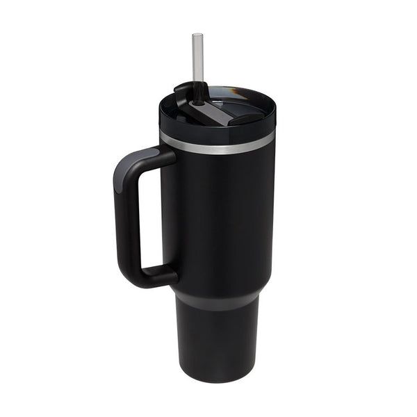 40 Oz Tumbler With Handle Straw Insulated.
