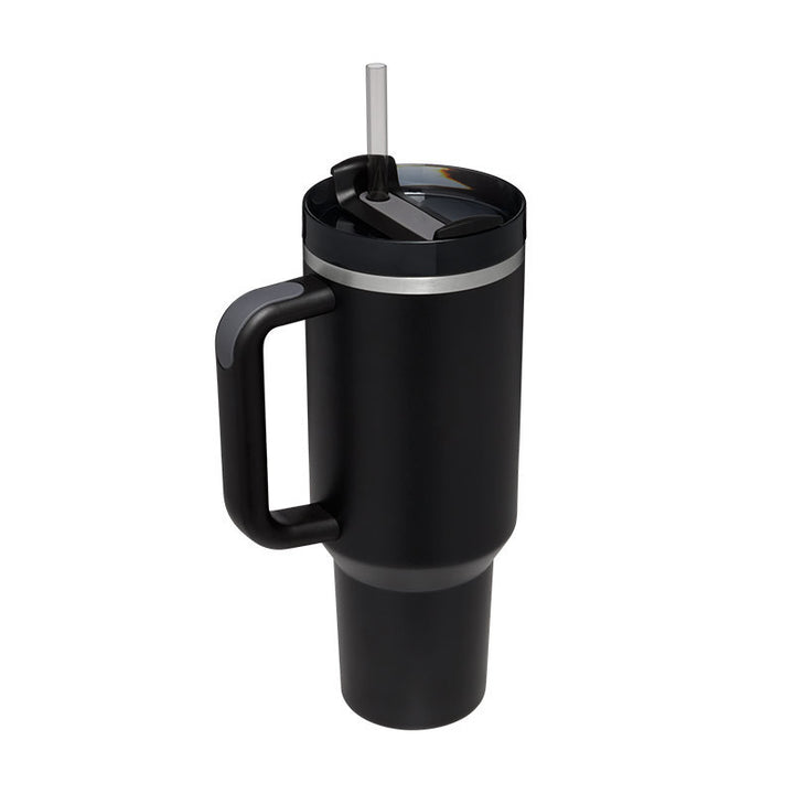 40 Oz Tumbler With Handle Straw Insulated.