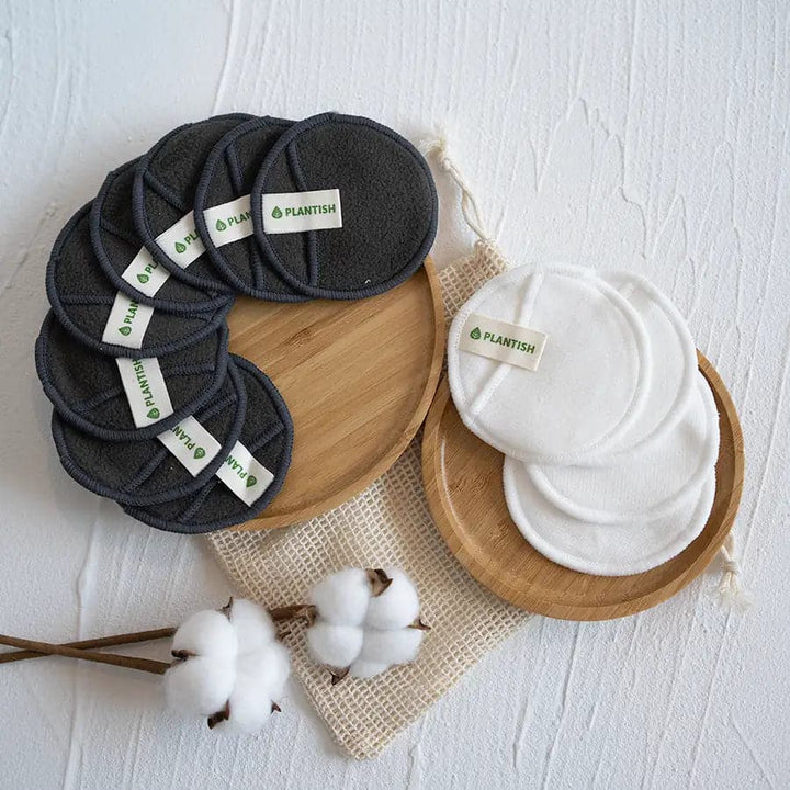 Reusable Cotton Rounds - Cotton + Bamboo Set.