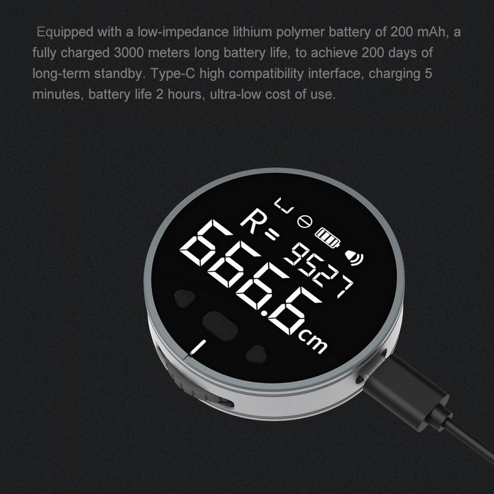 Distance Measuring Instrument Electronic Measuring Ruler Tape Measure High Definition Digital LCD High Precision Electronic Measuring Ruler Tool.
