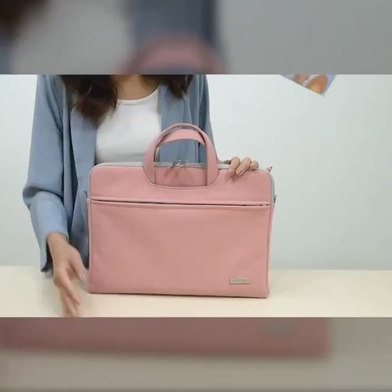 PU Leather Women Laptop Bag Notebook Carrying Case Briefcase For Macbook Air 13.3 14 15.6 Inch Men Handbags Shoulder Mouse Bag.