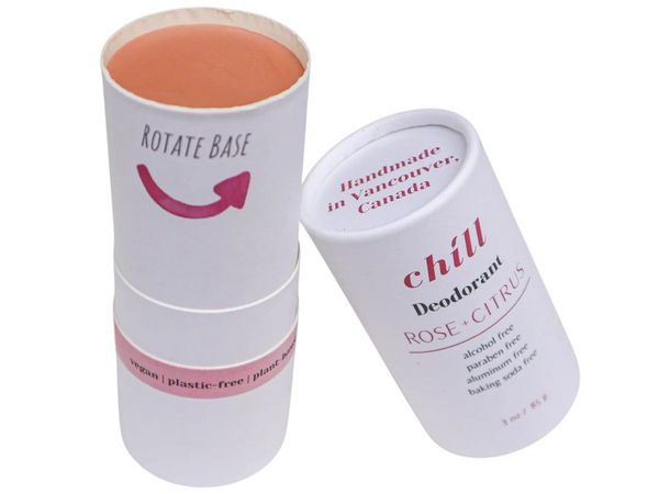 Natural Deodorant Stick - Rose & Citrus (Aluminum-Free)