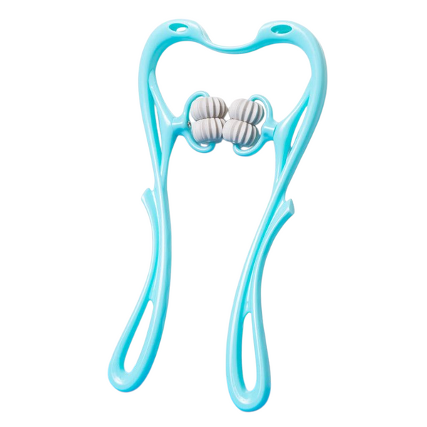 6-Wheel Manual Neck Massager - Handheld Roller Massage Tool