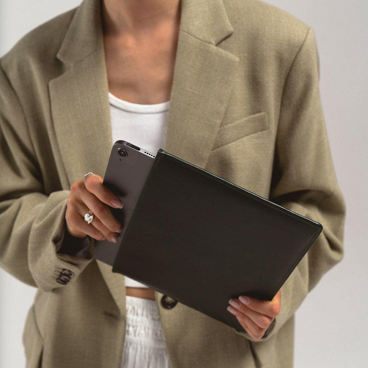 Slim Leather Sleeve for iPad.